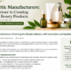 Cosmetic Manufacturers: Choosing the Right Partner for Your Beauty Brand