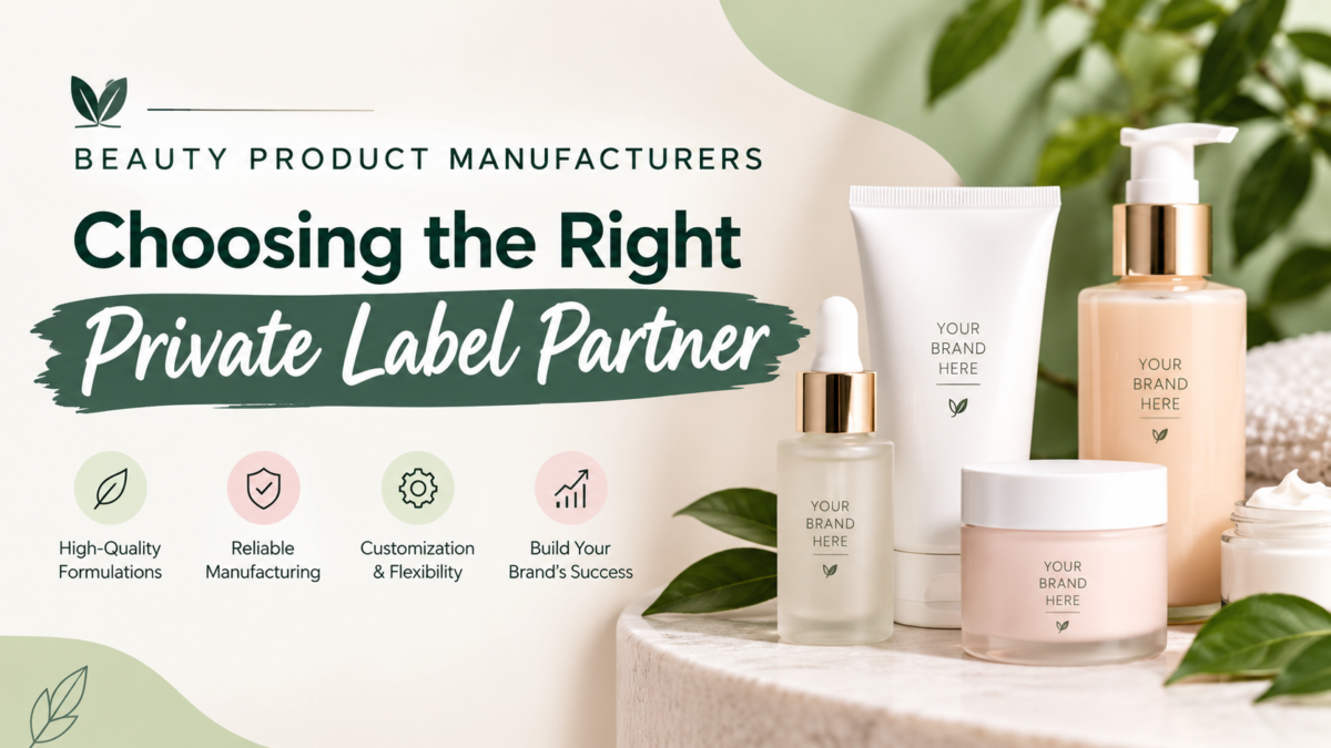 Beauty Product Manufacturers: Choosing the Right Private Label Partner